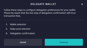 Delegate Daedalus Wallet