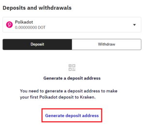 Dot Generate Deposit