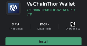 Download VeChainThor VET Staking Wallet Mobile