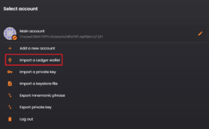 How to import ledger wallet to Solflare