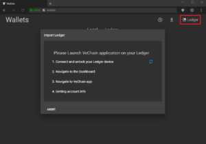 How to pair Ledger to Vechain Sync