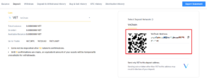 How to transfer VET on Binance