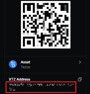 coinbase desktop xtz address