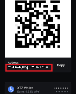 coinbase mobile xtz address