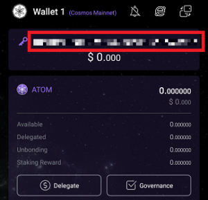 cosmostation address