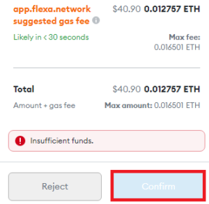 desktop flexa confirm staking