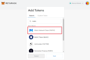 desktop metamask add matic
