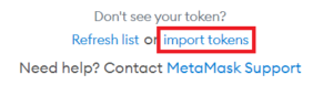 desktop metamask import tokens
