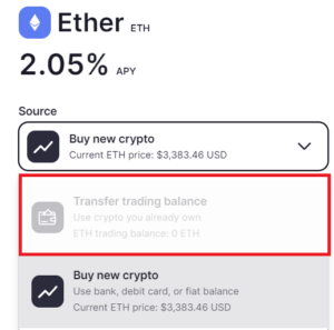 gemini transfer trading balance