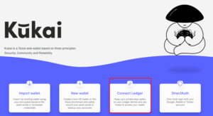 kukai xtz connect ledger