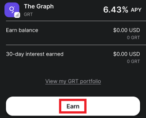 mobile gemini grt earn