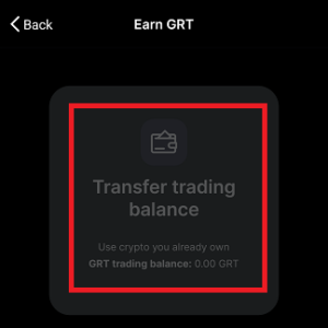 mobile gemini grt trading balance