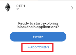 mobile metamask add tokens