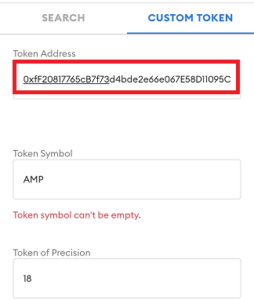 mobile metamask custom token