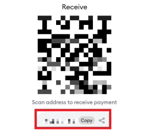 mobile metamask receive address