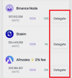 mobile polygon network delegate