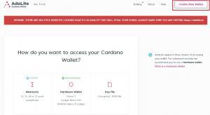How to create wallet on AdaLite