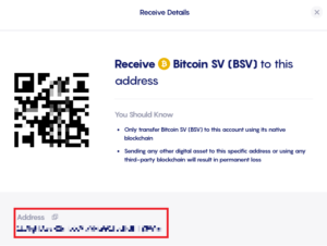 desktop celsius bsv address