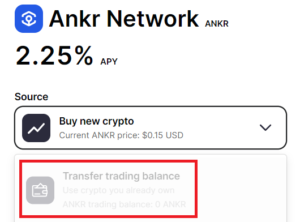 desktop gemini ankr trading balance