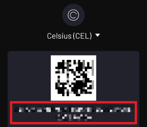 mobile staking on celsius cel address