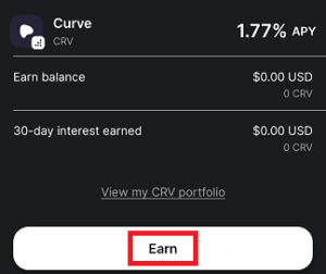 mobile gemini crv earn