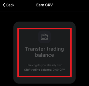mobile gemini crv trading balance
