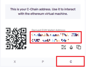 avalanche avax c-chain address