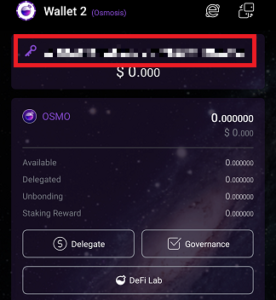 cosmostation osmo address