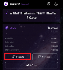 cosmostation osmo delegate