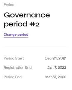 Algo governance dates